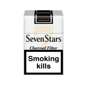 Seven Stars Charcoal Filter cigarette carton front view