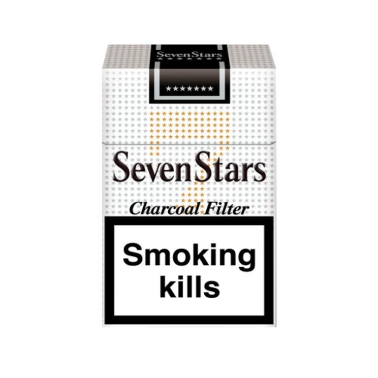 Seven Stars Charcoal Filter cigarette carton front view