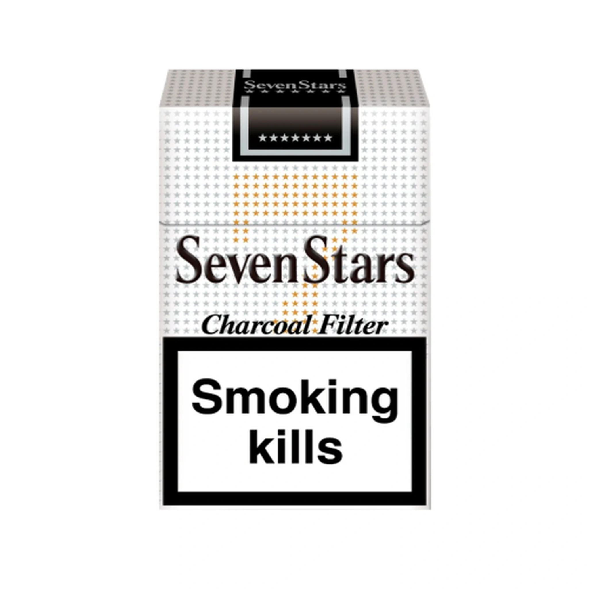 Seven Stars Charcoal Filter cigarette carton front view